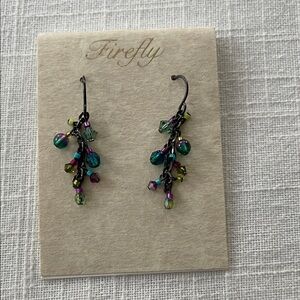 Women Firefly Multicolor Beaded Earrings Made In USA New Jewelry Holiday Gift